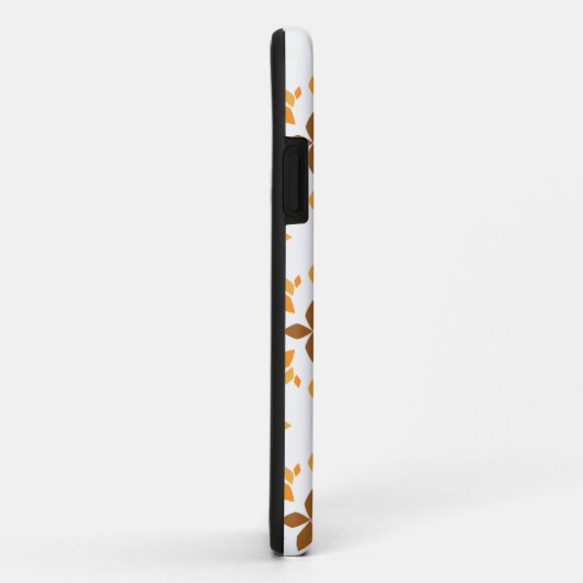 Mooi bruin bloemenpatroon Case-Mate iPhone case (Achterkant/rechts)