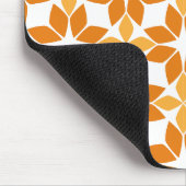 Mooi bruin bloemenpatroon muismat (Hoek)