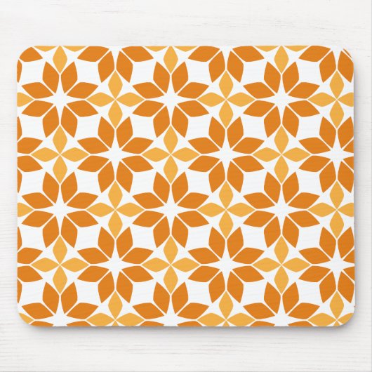 Mooi bruin bloemenpatroon muismat (Voorkant)