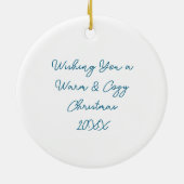 Mooi bruin paard op Boerderij Keramisch Ornament (Achterkant)