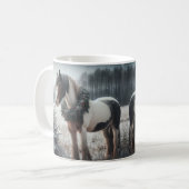 Mooi Bruin Paard Ruitersport Dierenliefde Koffiemok (Voorkant links)