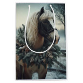 Mooi Bruin Paard Ruitersport Dierenliefde Medium Cadeauzakje (Voorkant)