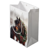 Mooi Bruin Paard Ruitersport Dierenliefde Medium Cadeauzakje (Voorkant Gekanteld)