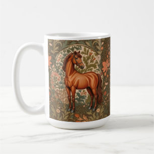 Mooi bruin paard William Morris Geïnspireerd Koffiemok