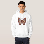 Mooi bruine vlinder hoodie (Voorkant volledig)