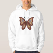 Mooi bruine vlinder hoodie (Voorkant)