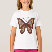 Mooi bruine vlinder t-shirt (Voorkant)