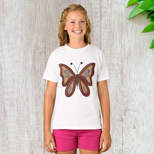 Mooi bruine vlinder t-shirt