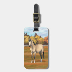 Mooi Buckskin Quarter Horse Bagagelabel