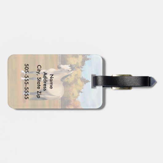 Mooi Buckskin Quarter Horse Bagagelabel (Achterkant horizontaal)