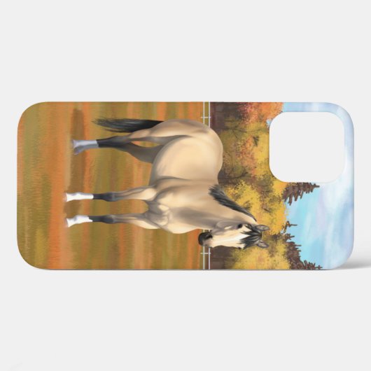 Mooi Buckskin Quarter Horse Case-Mate iPhone Case (Achterkant (horizontaal))