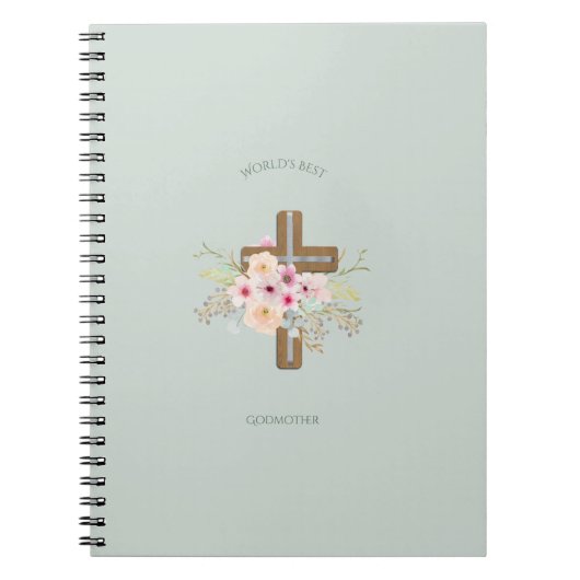 Mooi cadeau voor de allerbeste OMA - Bloemkruis Notitieboek (Voorkant)