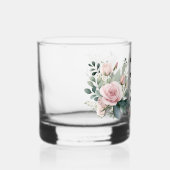 Mooi cadeau voor moeder Waterverf blush Rozen Whisky Glas (Rechts)