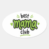 Mooi cadeau voor Moederdag Ovale Sticker (Voorkant)