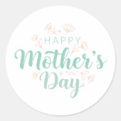 Mooi cadeau voor Moederdag Ronde Sticker (Voorkant)