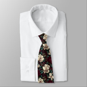 Mooi Cadeau Voor Vader Gardenias Bloem Stropdas