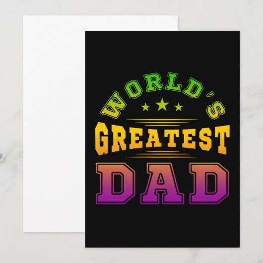 Mooi Cadeau voor Vaderdag voor Papa Kaart (Voorkant / Achterkant)