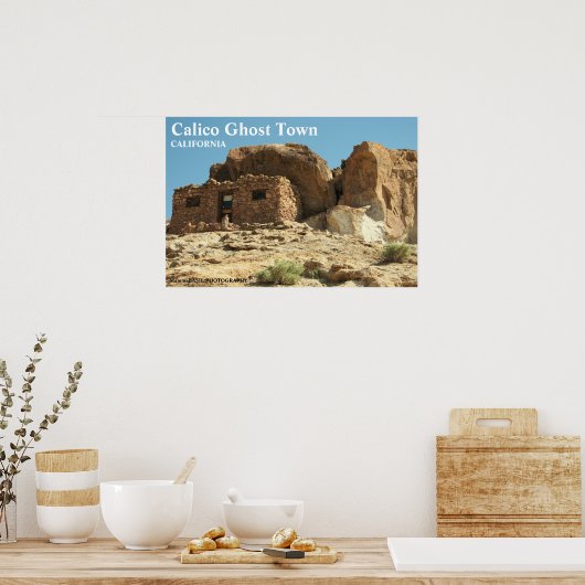 Mooi Calico Ghost-Poster! Poster (Keuken)