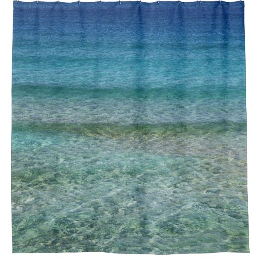 Mooi Calm Caribbean Zee Douchegordijn (Voorkant)