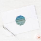 Mooi Calm Caribbean Zee Ronde Sticker (Envelop)