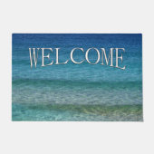 Mooi Calm Caribbean Zee Welkom Deurmat (Voorkant)
