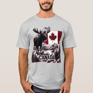 Mooi Canada. Canadese vlag. Canadese eland. T-shirt