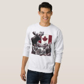 Mooi Canada. Canadese vlag. Canadese eland. Trui (Voorkant volledig)