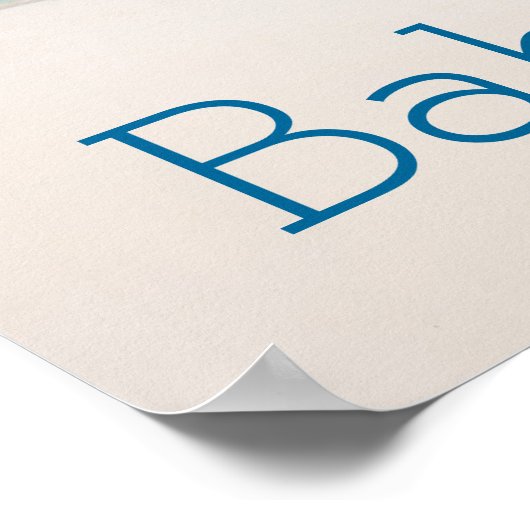 Mooi Caraïbisch strand Poster (Hoek)