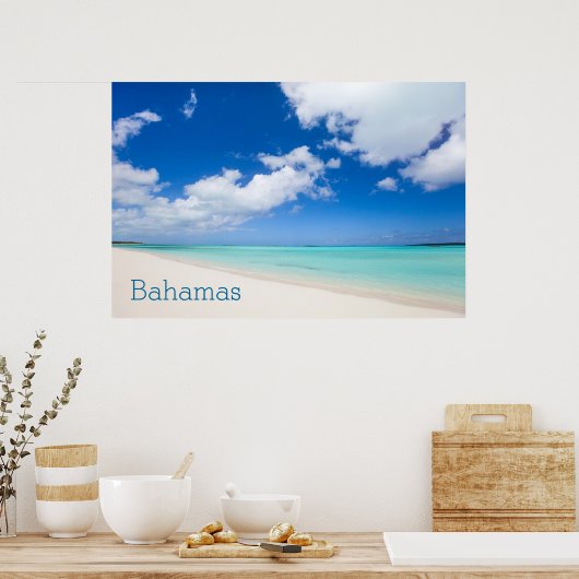 Mooi Caraïbisch strand Poster (Keuken)