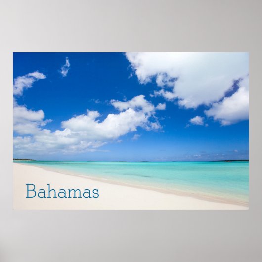 Mooi Caraïbisch strand Poster (Voorkant)