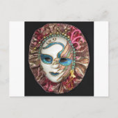 Mooi carnavalemmasker briefkaart (Voorkant)