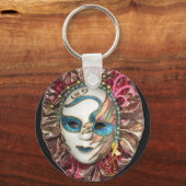 Mooi carnavalemmasker sleutelhanger (Voorkant)