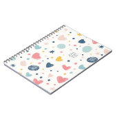 Mooi Cartoon Lucht Notitieboek (Linkerzijde)