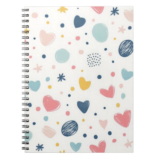 Mooi Cartoon Lucht Notitieboek (Voorkant)