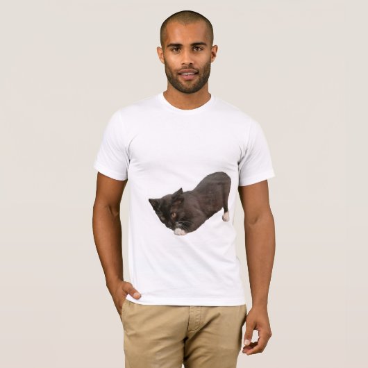 Mooi Cat Afbeelding T-shirt (Voorkant volledig)