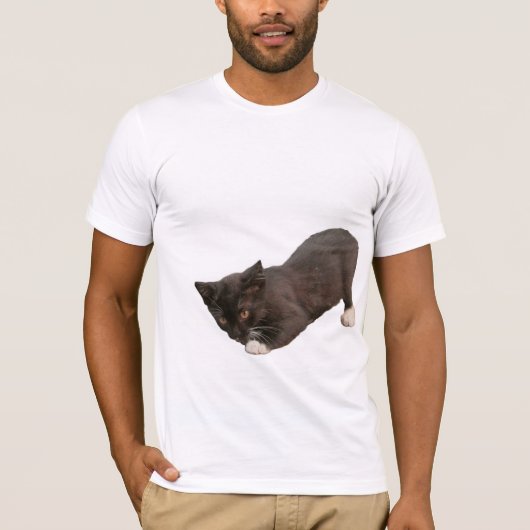 Mooi Cat Afbeelding T-shirt (Voorkant)