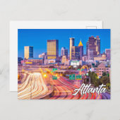 Mooi centrum Atlanta, Georgia, Verenigde Staten Briefkaart (Voorkant / Achterkant)