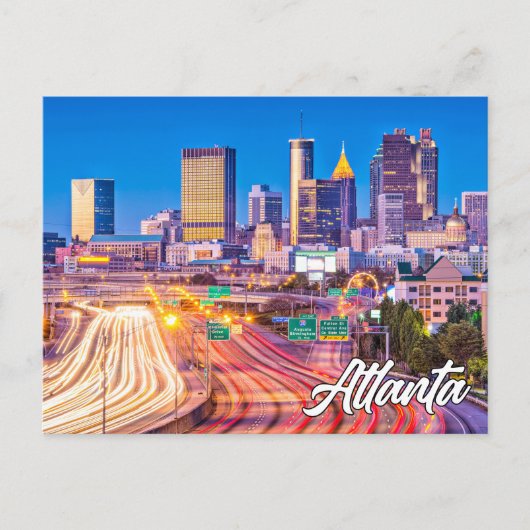Mooi centrum Atlanta, Georgia, Verenigde Staten Briefkaart (Voorkant)