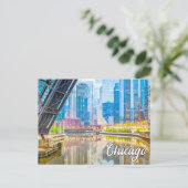 Mooi centrum Chicago, Illinois, Verenigde Staten Briefkaart (Staand voorkant)