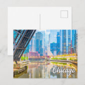 Mooi centrum Chicago, Illinois, Verenigde Staten Briefkaart (Voorkant / Achterkant)