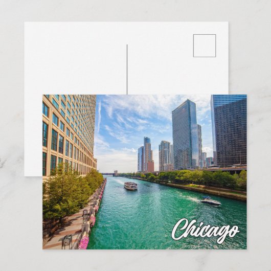 Mooi centrum Chicago, Illinois, Verenigde Staten Briefkaart (Voorkant / Achterkant)