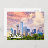 Mooi centrum Dallas, Texas, Verenigde Staten Briefkaart (Voorkant / Achterkant)