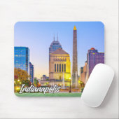 Mooi centrum Indianapolis, Indiana, Verenigde Stat Muismat (Met muis)