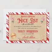 Mooi certificaat van Santa Goedgekeurd Twee keer g Kaart (Voorkant)