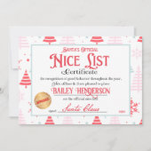 Mooi certificaat van Santa Goedgekeurd Twee keer g Kaart (Voorkant)