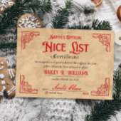 Mooi certificaat van Santa North Pole Magical Kaart