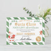 Mooi certificaat van Santa Seal of Approval Kaart (Staand voorkant)