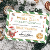 Mooi certificaat van Santa Seal of Approval Kaart