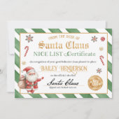 Mooi certificaat van Santa Seal of Approval Kaart (Voorkant)