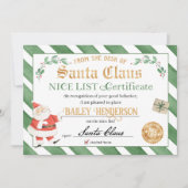 Mooi certificaat van Santa Seal of Approval Kaart (Voorkant)